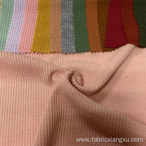 waffle knit plain dyed fabric textiles